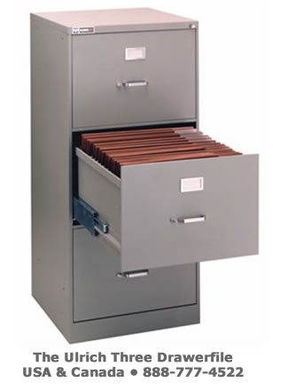 Ulrich THREE DRAWER FILES for computer aided design of large documents- storage from Blueberry Brands, will get the job done for you!