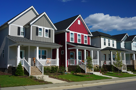 Homes on the block.