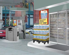 Need to take empty floor space and start merchandising- in twenty minutes?? Here's how it's done- with dunnage racks.